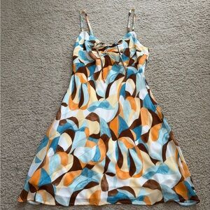 Abercrombie & Fitch Colorful Swirl Mini Dress